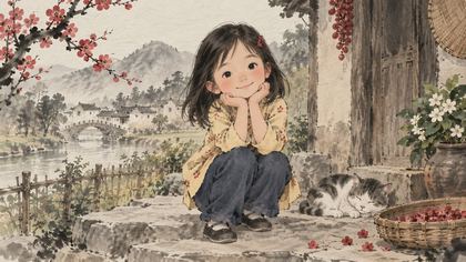 Little Mei and the Ink Garden 繪本封面