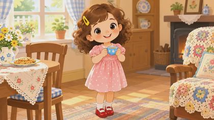 Mia and the Little Blue Teacup 繪本封面