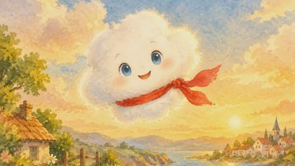 Milo the Cloud Learns to Wait 繪本封面