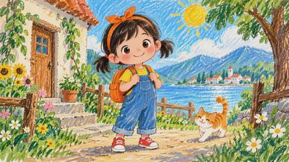 小橙子和悠悠的秋千约定 繪本封面