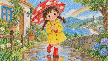 小满的雨伞小管家 繪本封面